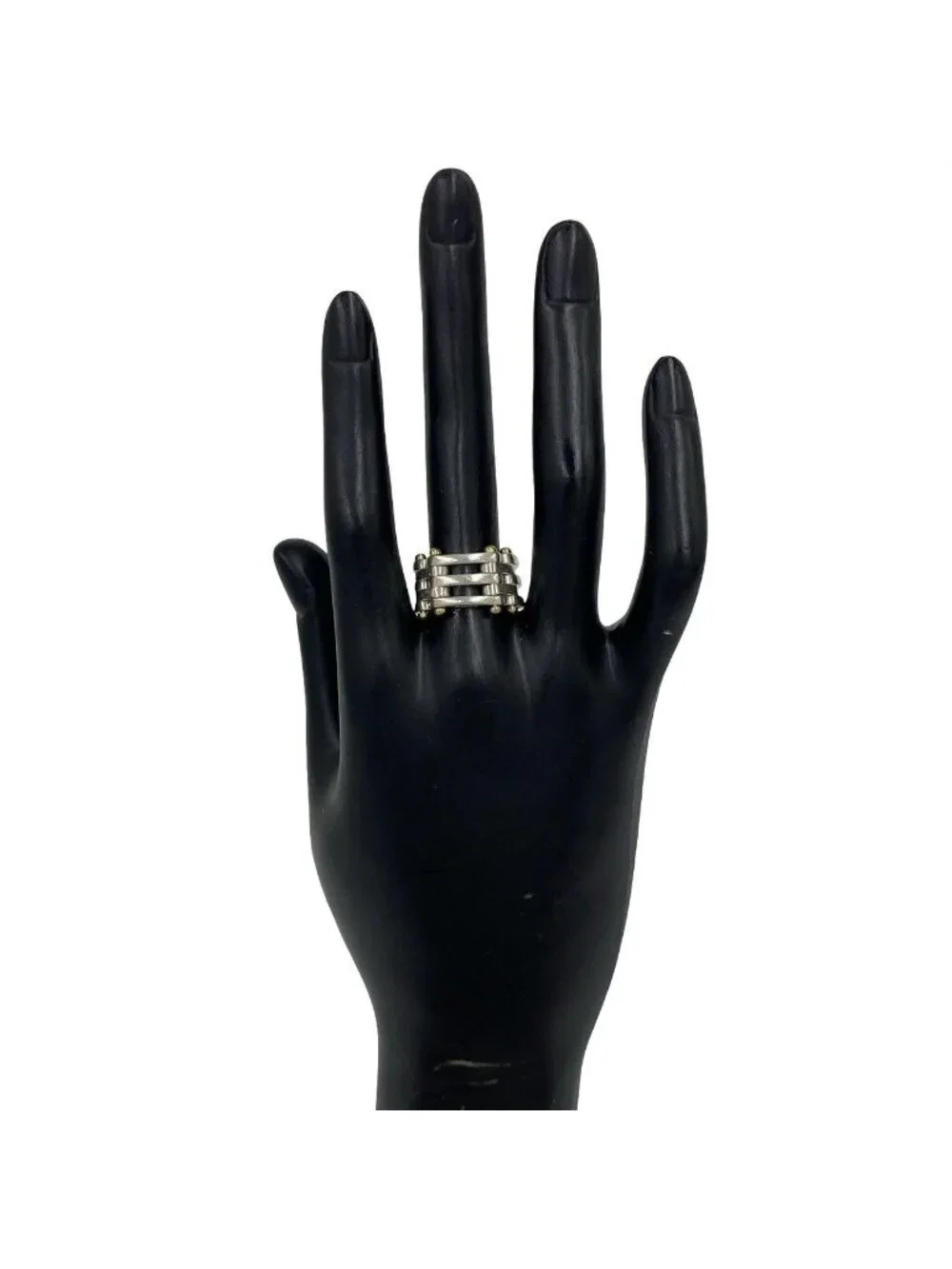 Tiffany & Co Gate Ring 925 Sterling Silver Gold 18K
